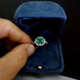 Sapphire Blue Japan Velvet Ring Box | Engagement & Wedding Set Elegant Keepsake Box | Bridal Photo Tool - LaCorserArtJewelry