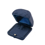 Navy Blue Velvet Ring Box Handmade from Japan | Engagement & Wedding Set Elegant Keepsake Box | Bridal Photo Etsy