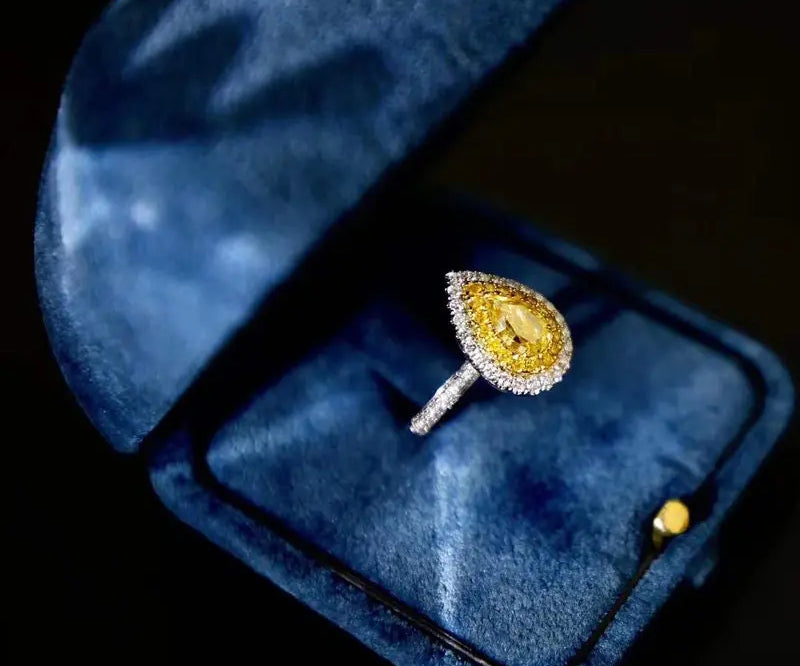 Navy Blue Velvet Ring Box Handmade from Japan | Engagement & Wedding Set Elegant Keepsake Box | Bridal Photo Etsy
