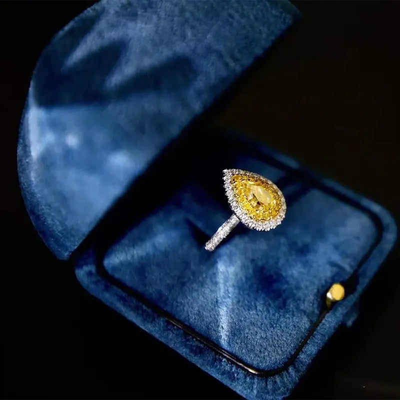 Navy Blue Velvet Ring Box Handmade from Japan | Engagement & Wedding Set Elegant Keepsake Box | Bridal Photo Etsy