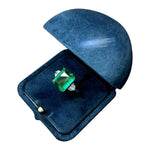 Navy Blue Velvet Ring Box Handmade from Japan | Engagement & Wedding Set Elegant Keepsake Box | Bridal Photo Etsy