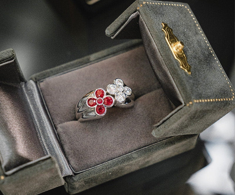 Velvet Grey Ring Box Exquisite Ring Box | Grey Proposal Ring Box | Velvet Keepsake Box Luxury | Japan Ring Box Etsy