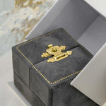 Luxury Velvet Grey Ring Box - Exquisite Keepsake Proposal Box Etsy
