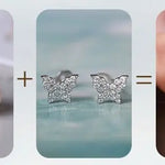 Natural Japan Akoya Pearl Butterfly Diamonds Earrings, Platinum 950 Earrings, Intense Luster White Pink Tone Pearl, Perfectly Round Pearls Etsy