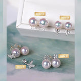 Natural Japan Akoya Pearl Butterfly Diamonds Earrings, Platinum 950 Earrings, Intense Luster White Pink Tone Pearl, Perfectly Round Pearls Etsy
